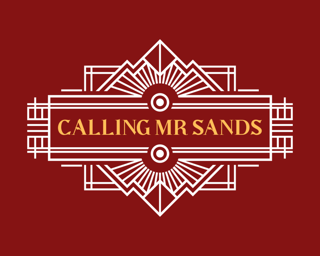 Art deco design text logo